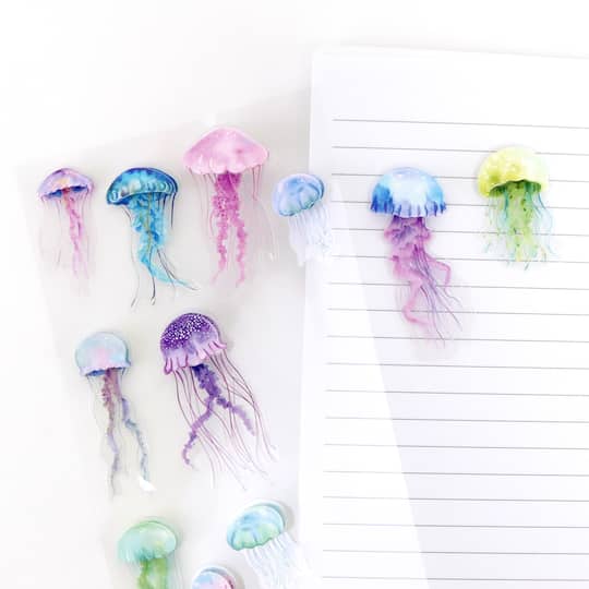 Jellyfish 3D Stickers by Recollections™